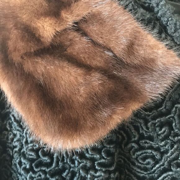 Vintage Persian Lambs wool with mink collar 1950/60 - Picture 10 of 10